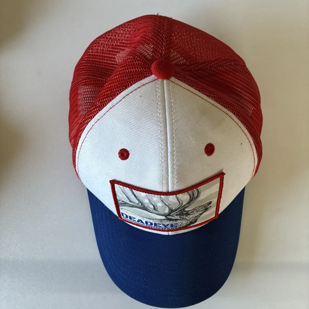 Deadeye Snapback Trucker Hat Multicolor One Size Adjustable Deer Buck Mesh Back